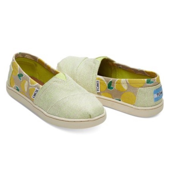 Toms Other - 📍3/$30 TOMS Yellow Lemon Classics Slip On Shoes